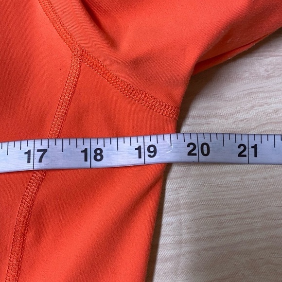 Straight Down Women's Full Zip Swing Golf Jacket Orange White Mock Neck Size M - Picture 4 of 5